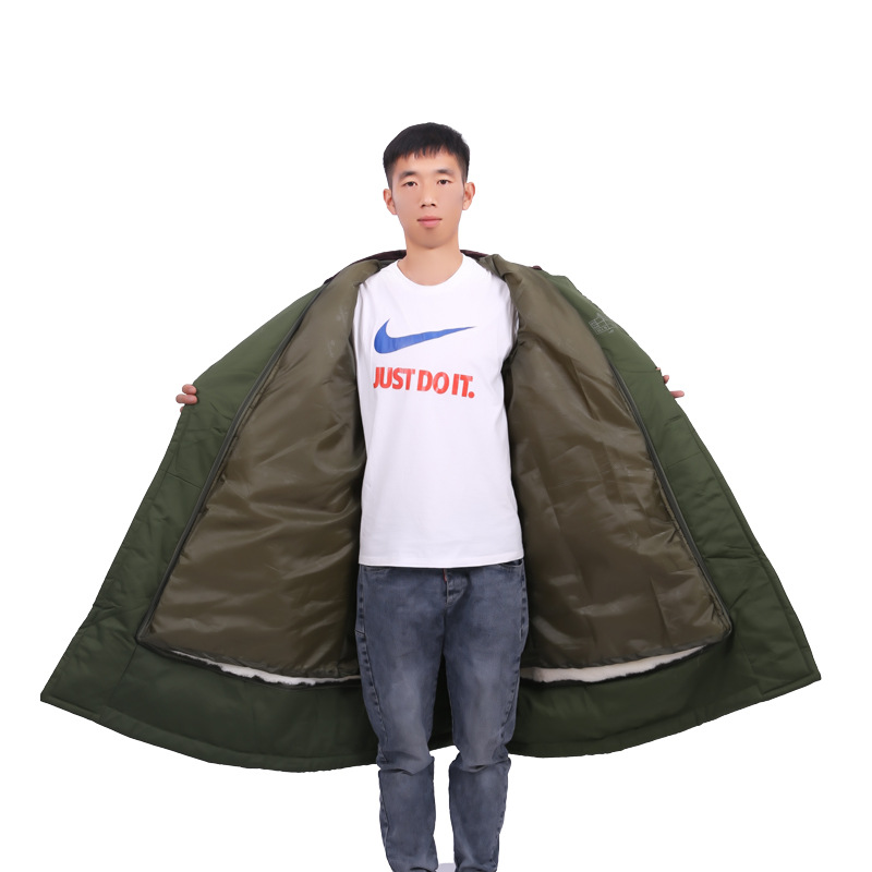 카키 짧은 머리-안감 포함