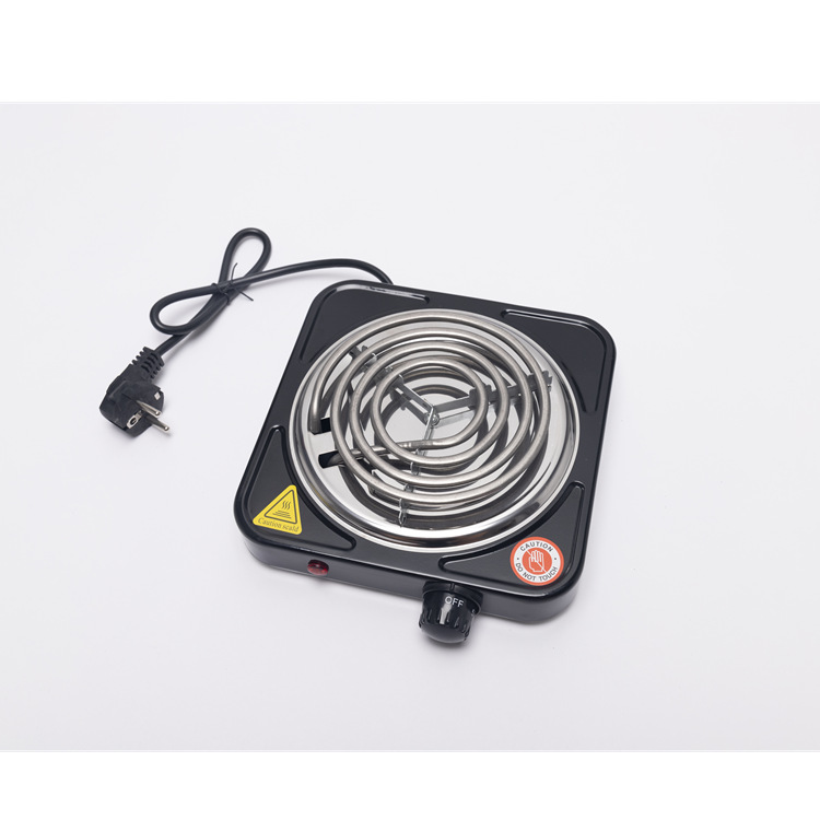源头厂家出口电热炉家用控温黑色四圈单管1500w蚊香型hot plate