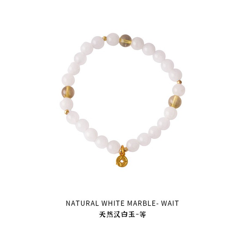 晗珞~海蓝宝锆石串珠手链夏日小清新水晶手串气质轻奢高级感手饰|undefined