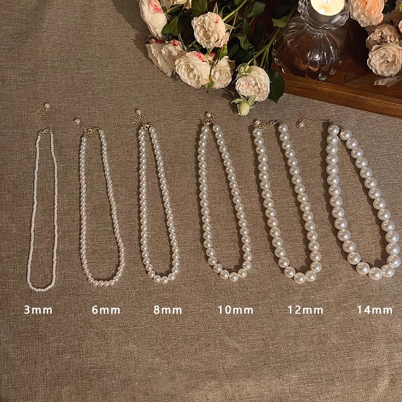 French Retro Pearl Necklace Women's Light Luxury Niche Collar Chain 2024 New Explosive High-end Necklace New Style