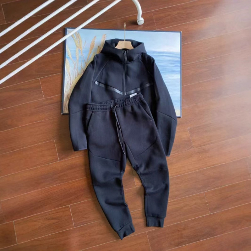 2025 Spring and Autumn Casual Sports Laminated Technology Zipper Jacket and Sweatpants Suit 950 and 496