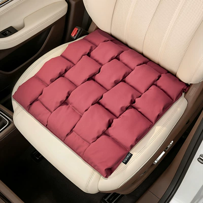 Seasons, Seat cushion, seat cover - anti-fouling-leather-bubble-pad-bordeaux-red-1-piece