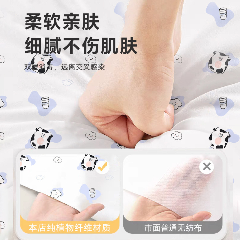 新しい使い捨て枕カバー、純綿、大判、厚手、夏用、旅行、家庭、ホテル用、旅行用品|undefined