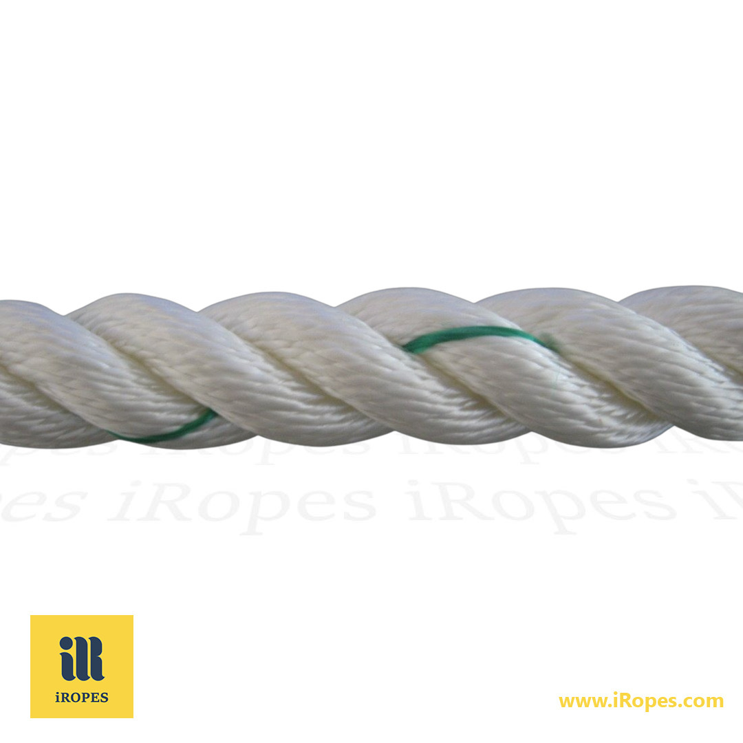 003 三股涤纶绳 高强度船用缆绳 36mm高强尼龙缆绳锚绳防洪沉水绳