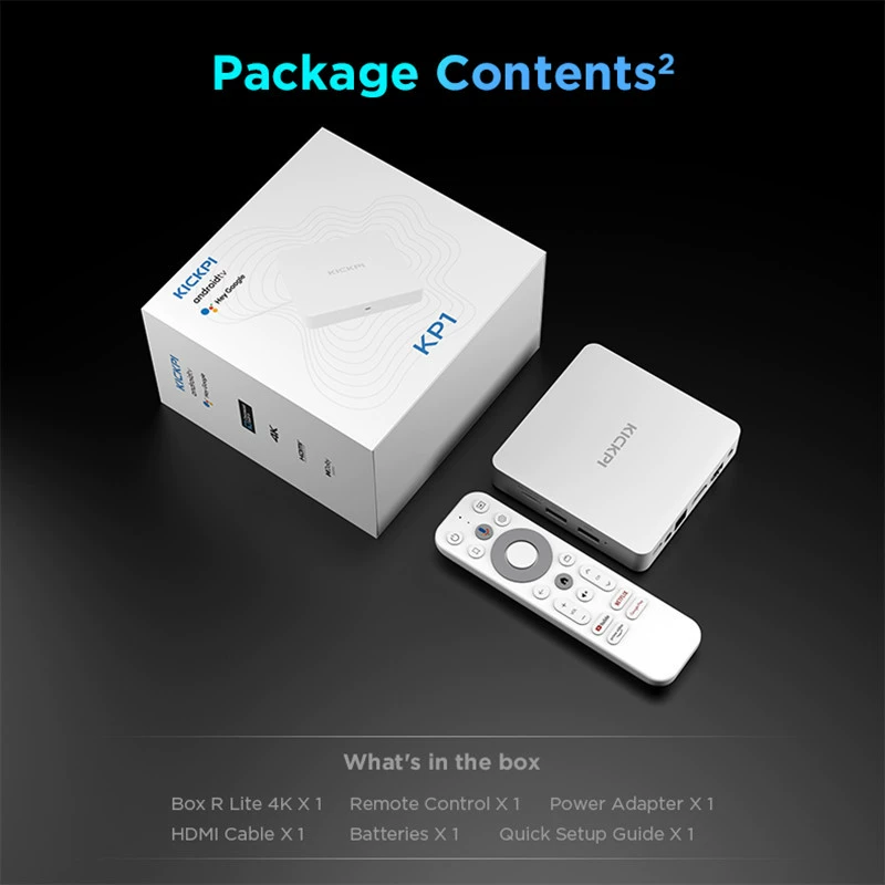 KICKPI KPI приставка S905Y4 2G/32GB Android 11 5G Wi‑Fi HD смарт с голосовым управлением