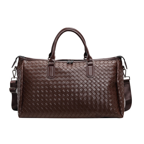 Retro Travel Backpack for Men, Large Capacity Business Trip and Camping Handbag, Airline Luggage Bag, PU Leather Fitness Bag for Women