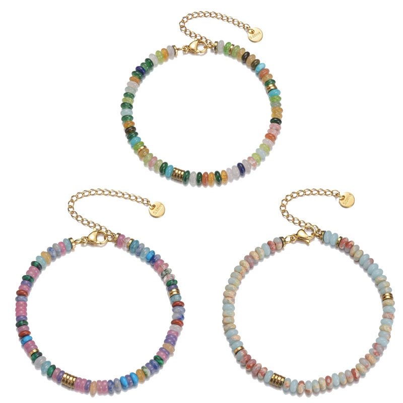 Органичный маленький дизайн бус bracelets, ювелирная нержавеющая сталь, аксессуар, французский стиль, лёгкая роскошь