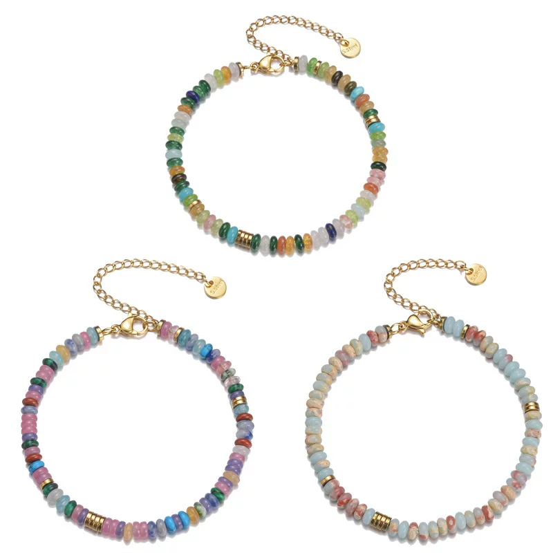 Органичный маленький дизайн бус bracelets, ювелирная нержавеющая сталь, аксессуар, французский стиль, лёгкая роскошь