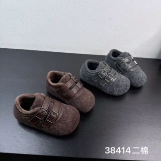 38414  复古卡通加绒可爱勃肯鞋2026 新款冬季防滑保暖百搭休闲鞋