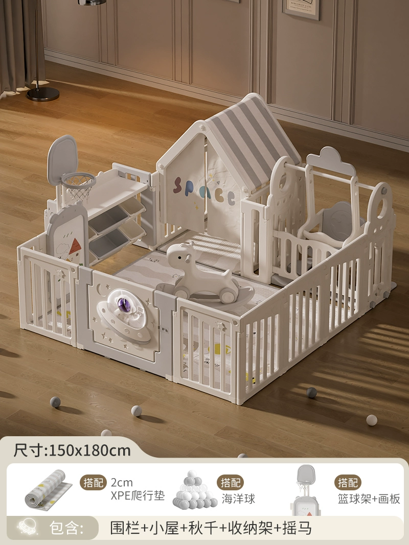 Children's fence for crawling, game mat