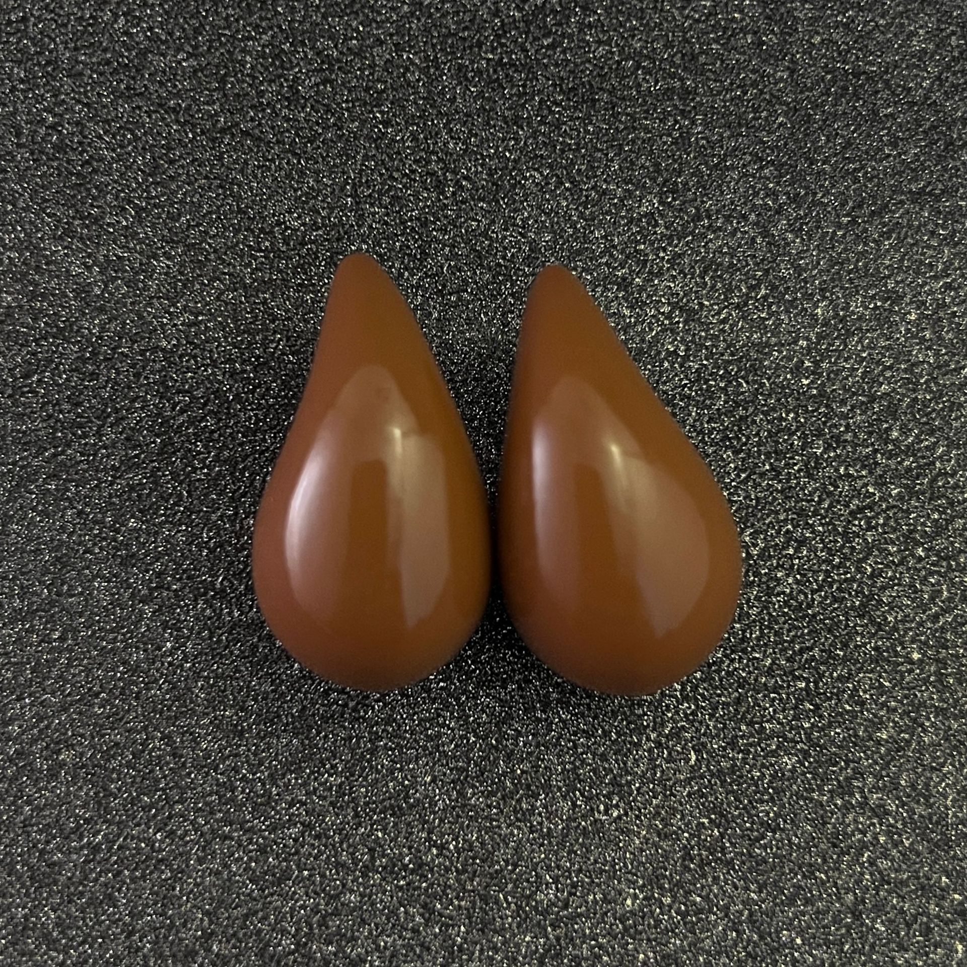 18K pendientes de oro pendientes de gota elegante personalidad simple gran acrílico color caramelo Venta caliente guisantes pendientes