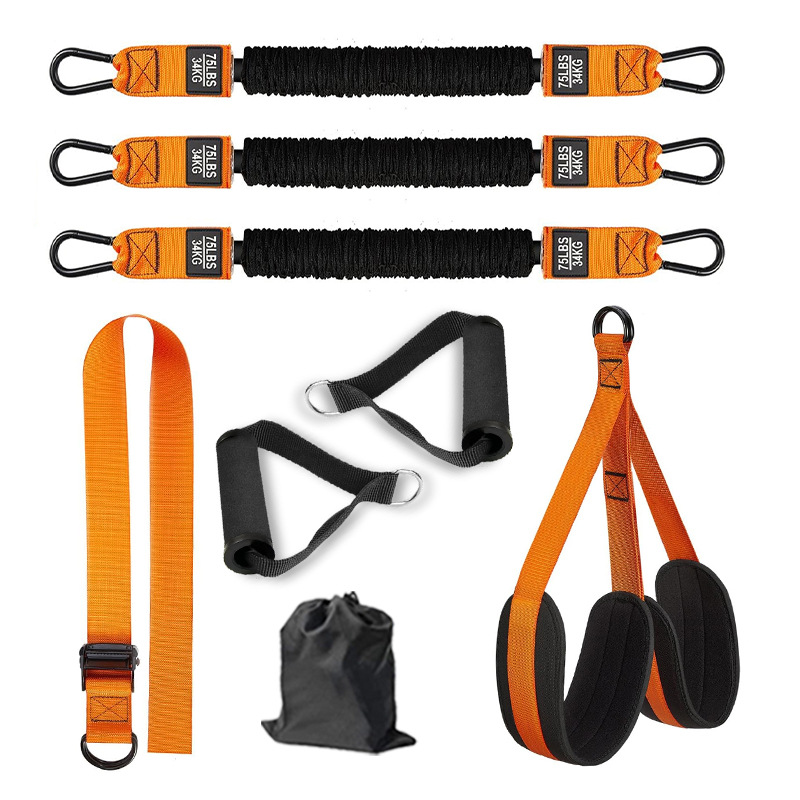 Dispositivo de tracción para hombres, entrenamiento de pecho, fitness, entrenamiento de tracción, látex, cuerda de tracción ajustable, correa de refuerzo de pull-up