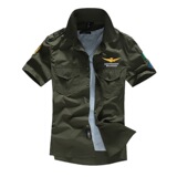 Хлопковая рубашка подходит для мужчин и женщин для влюбленных, 2023, с вышивкой