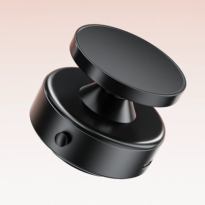 Car Mobile Phone Magnetic Wireless Charging Navigation Bracket 360-Degree Rotating Magnet Bracket Dashboard Magnetic Sticker Bracket (Car phone holder) - black-ordinary-style