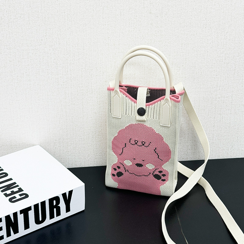 핑크 만화 강아지