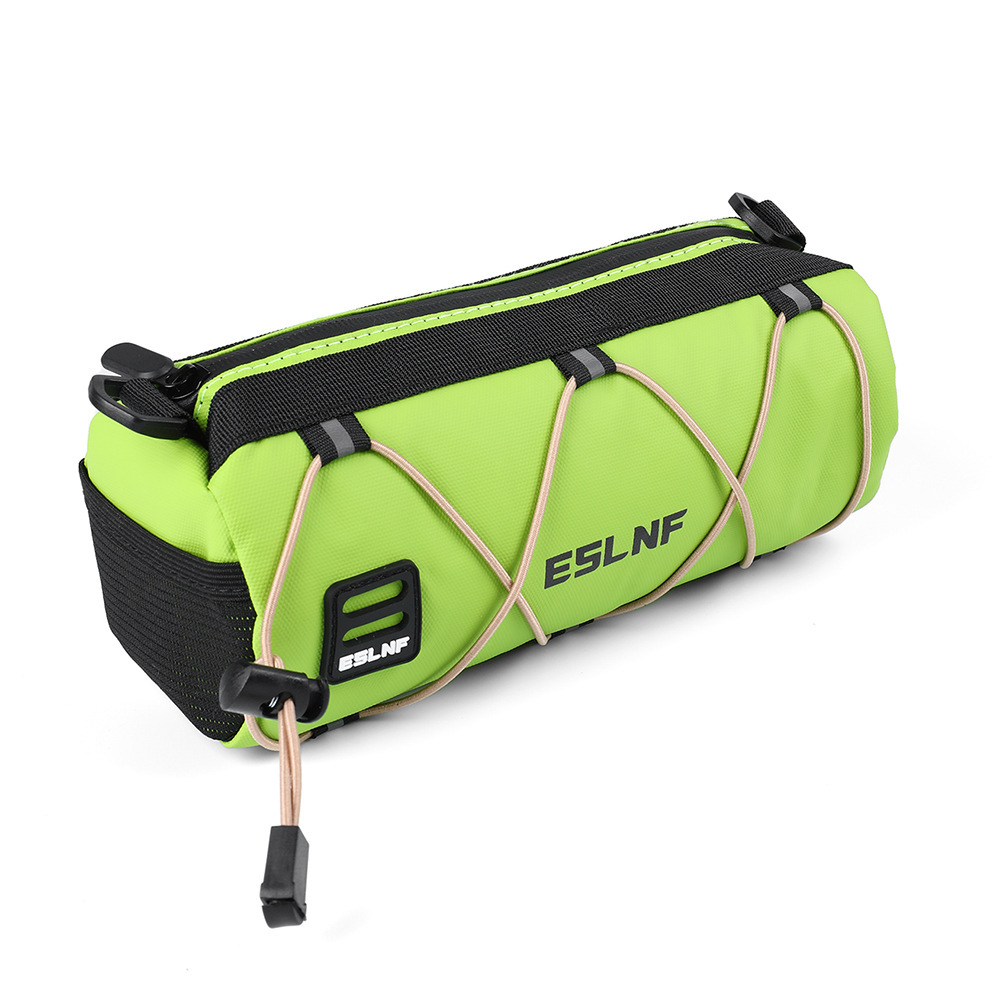 ESLNF bolsa delantera para bicicletas, bolsa de almacenamiento de gran capacidad para conducir, bolsa de bicicleta impermeable al aire libre, bolsa de bicicleta de montaña