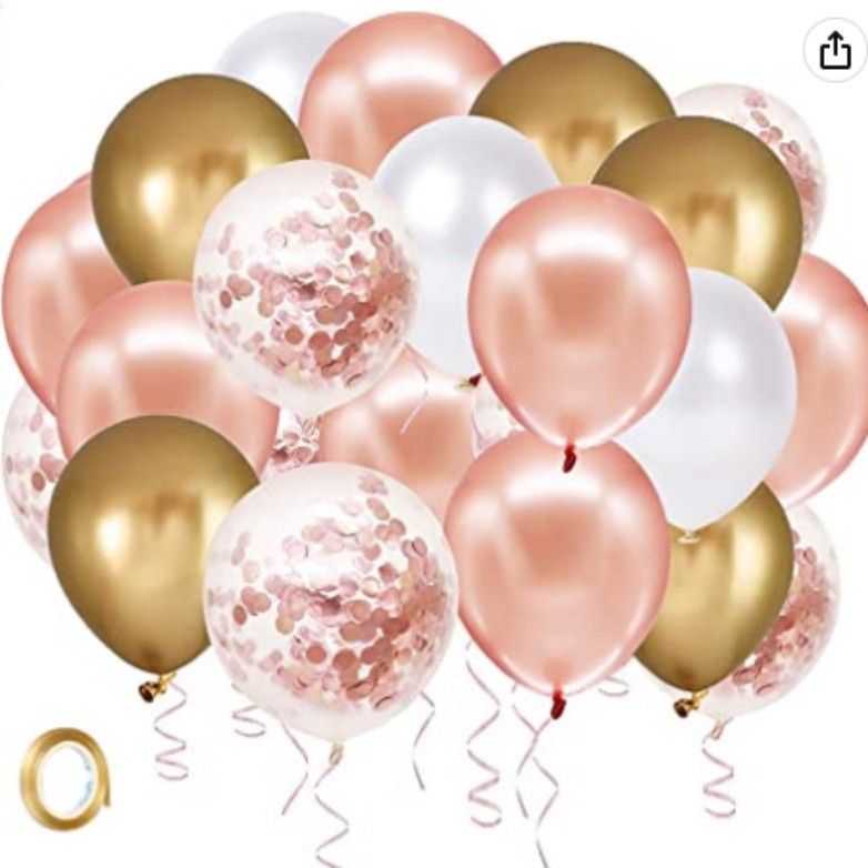 Metal globo de plata 40 unidades 10 pulgadas metal plata y confeti globo de látex fiesta de cumpleaños a granel