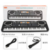 Electric synthesizer, musical instruments, universal microphone suitable for photo sessions, smart toy, piano, power supply, 61 keys, Birthday gift