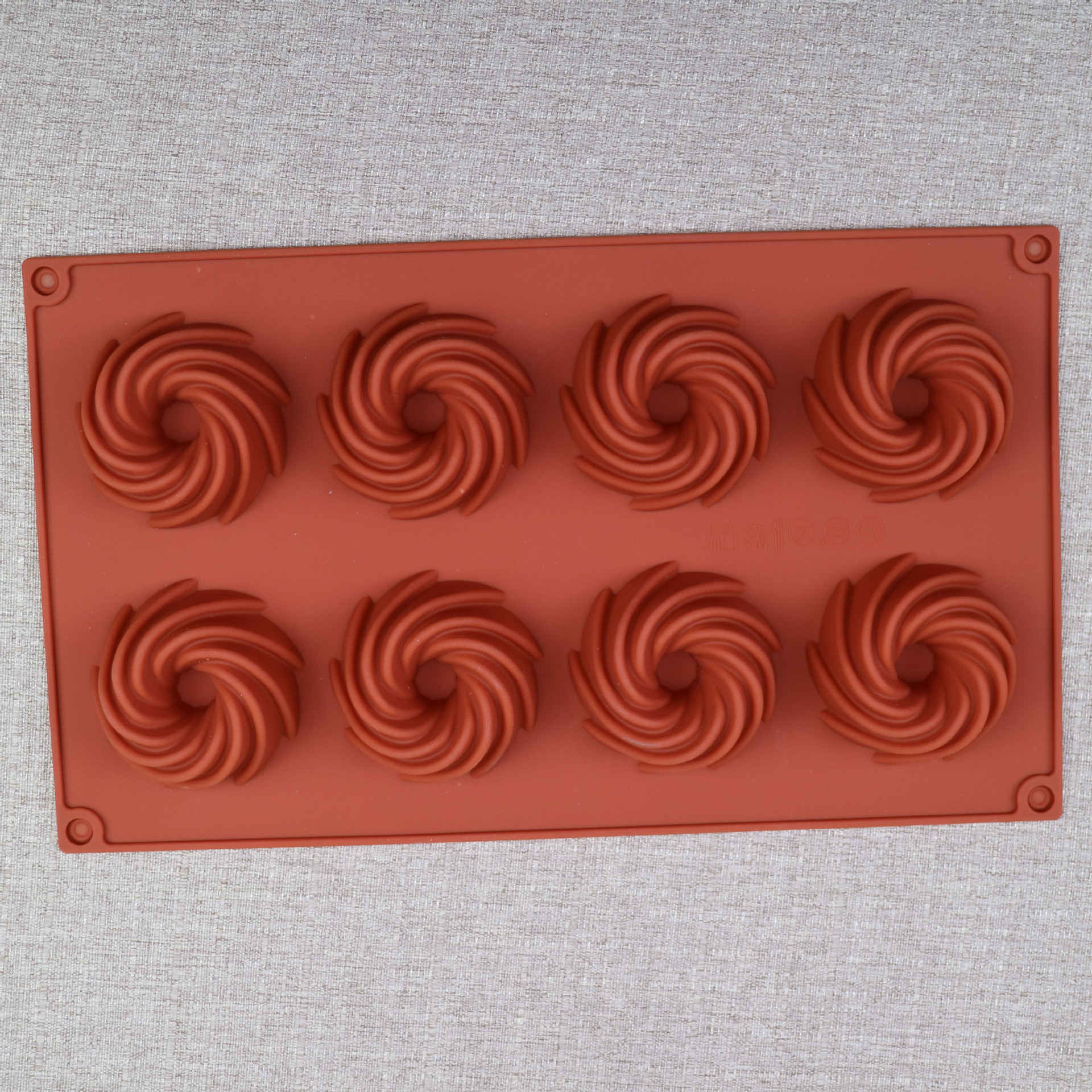 Silicone 8 Lian Hoff's sweet circle whirlwind cake model cookie…