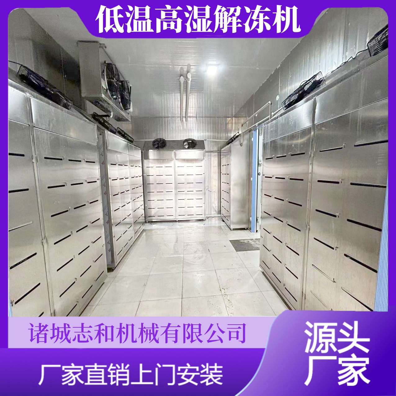 商用冷冻牛肉解冻机 水产品低温高湿解冻库 冻猪肉缓化设备厂家