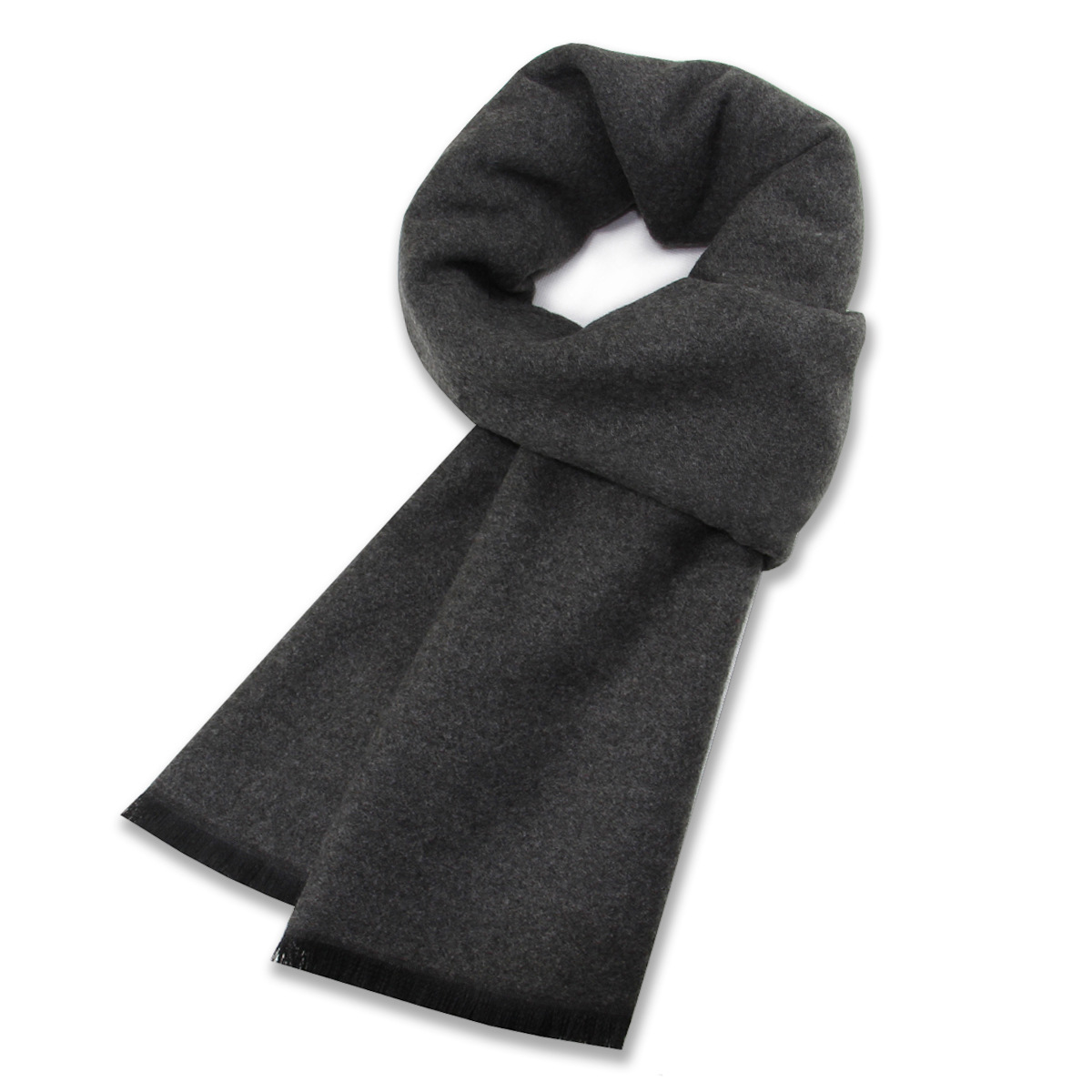 Unisex Monochrome Wool Scarf For Men Winter Warm Thick Patterned_voghion.com