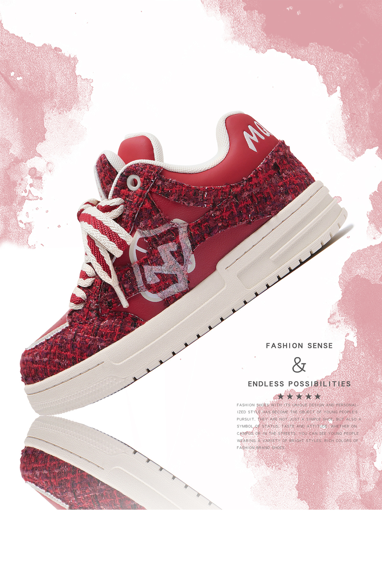 Brotschuhe Herrenschuhe Herrenmode Schuhe Rote Turnschuhe für Männer und Frauen_voghion.com