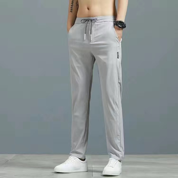 2025 nuevos pantalones delgados para hombres pantalones casuales delgados para hombres pantalones de primavera y otoño de moda para hombres pantalones de color sólido