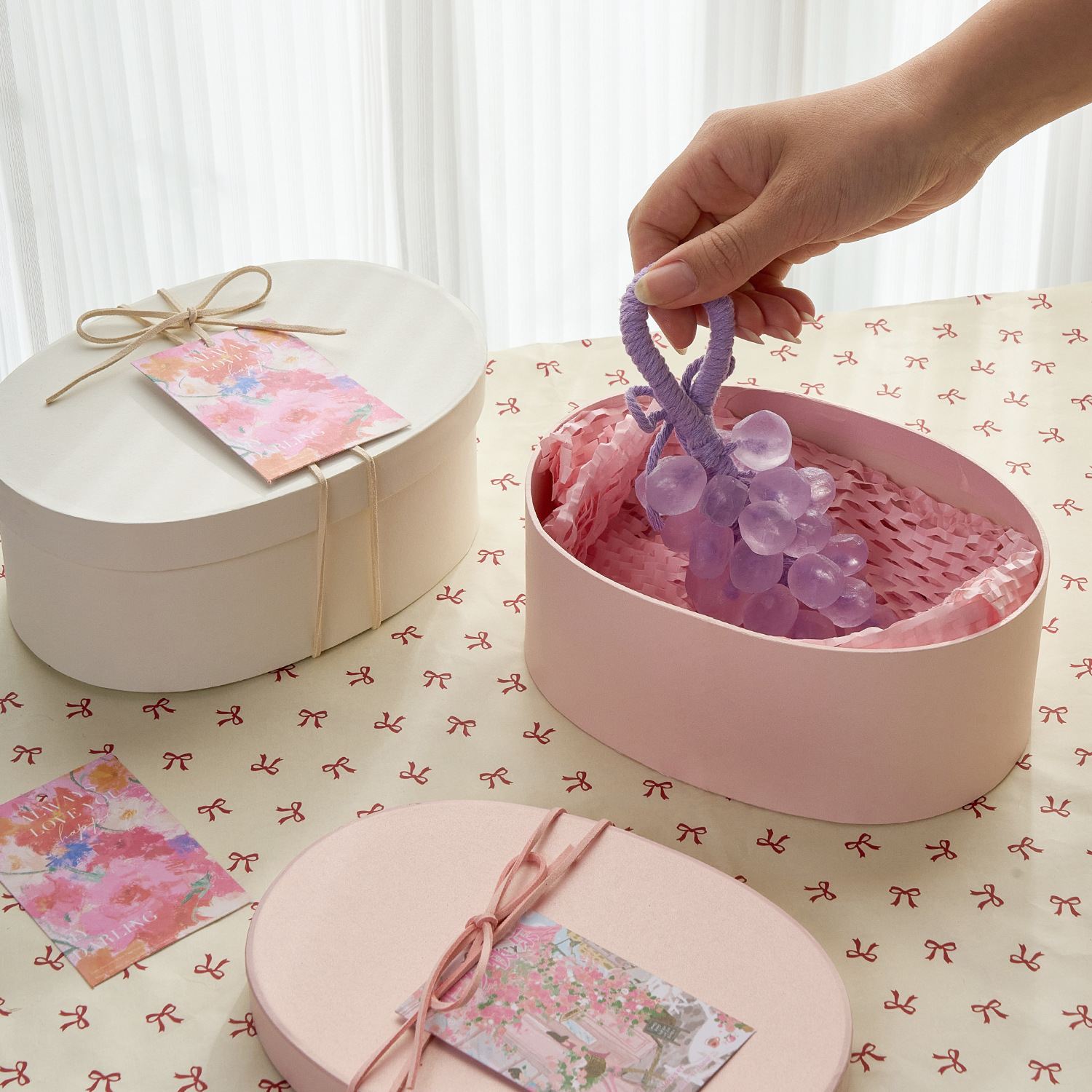 Caja de regalo Jabón de uva Caja de regalo de jabón hecho a mano Caja de regalo de cumpleaños Caja de regalo de mano Caja de regalo de jabón pequeña Caja de regalo hecha a mano