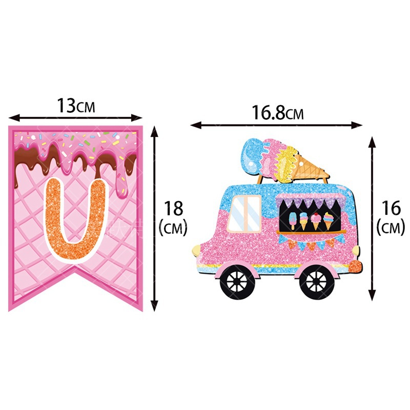 Decoración de fiesta de verano transfronteriza, bandera, decoración de playa tropical hawaiana, bandera, bandera, decoración colgante, flor