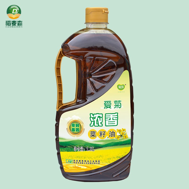 爱菊浓香菜籽油1.8L  油泼辣子 油泼面 凉皮调味油 家用食用油