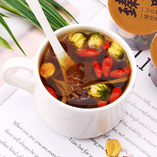 Fat sea orange red gardenia tea independent 15 small canned tea Luo Han Guo non-moisturizing combination herbal tea large quantity bargaining