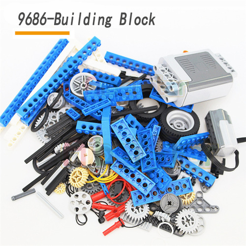 Educational Robot Domestic Small Cube Blocks Compatible with LEGO 9686 Science Power Set Assembly Toy