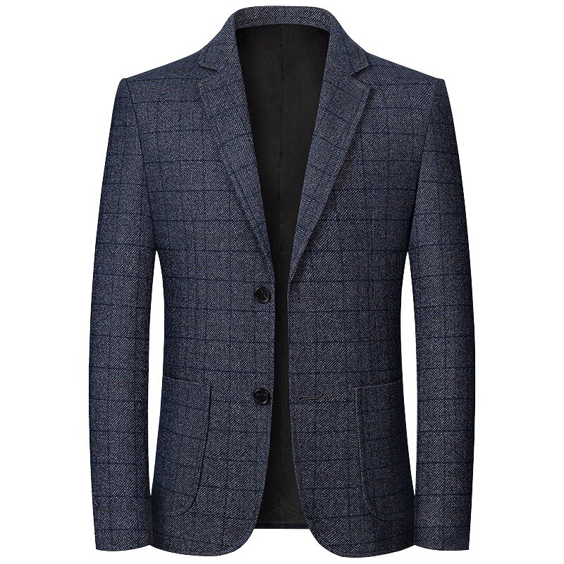 Suit men's spring and autumn new middle-aged men's casual one-piece suit jacket non-ironing dad coat one-piece delivery