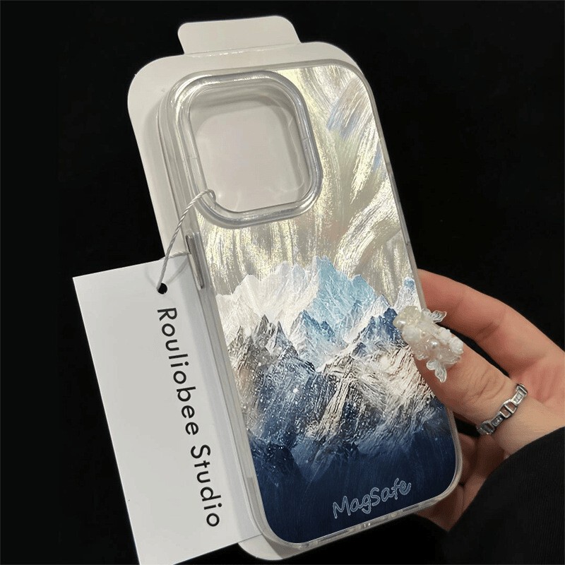 Daytime Snow Mountain Suitable for Apple 17/Iphone13 Feather Gauze Case 12Pro/Advanced 11Puls/Ins/11 Hard Case Daytime Snow Mountain Suitable for Apple 17/Iphone13 Feather Gauze Case 12Pro/Advanced 11Puls/Ins/11 Hard Case