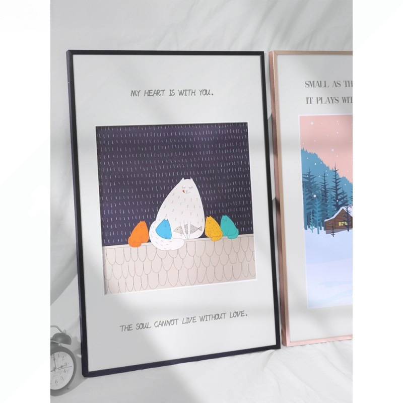 Aluminum alloy picture frames, wall-mounted picture frames, empty frames, poster frames, framing for displaying artwork, puzzle frames, and mounting frames