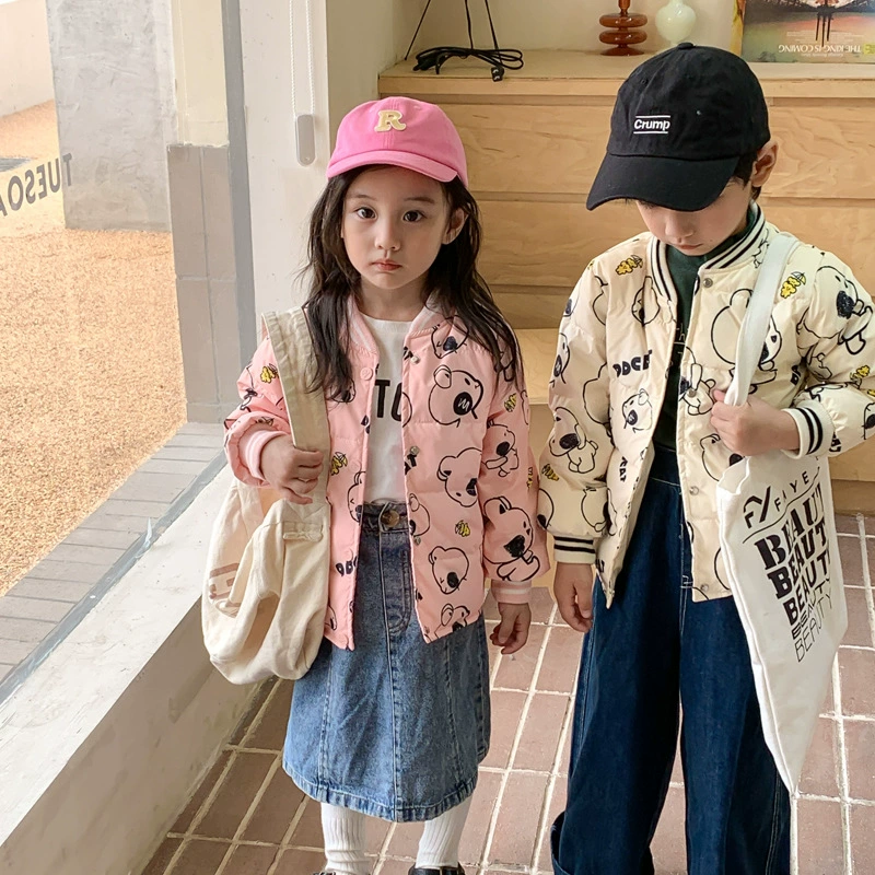 Dingdang Cat, натуральные товары, Детский пуховик для маленьких и средних размеров, Детский пуховик для мальчиков и девочек, осенне-зимняя внутренняя сумка с зимним пальто