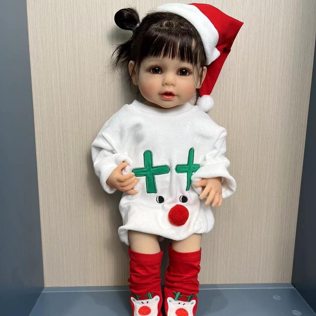 NPK genuino 55cm pegamento completo confiable de pared de pie simulación muñeca regalo de Navidad suministro transfronterizo