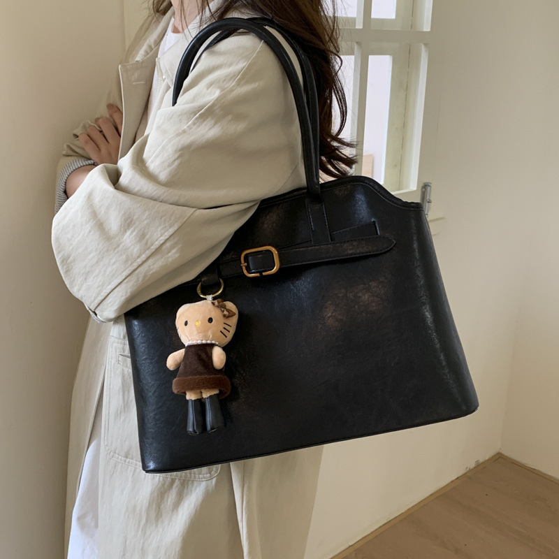 外出手拎包包女2025新款高级感复古通勤女包秋冬百搭大容量托特包|undefined