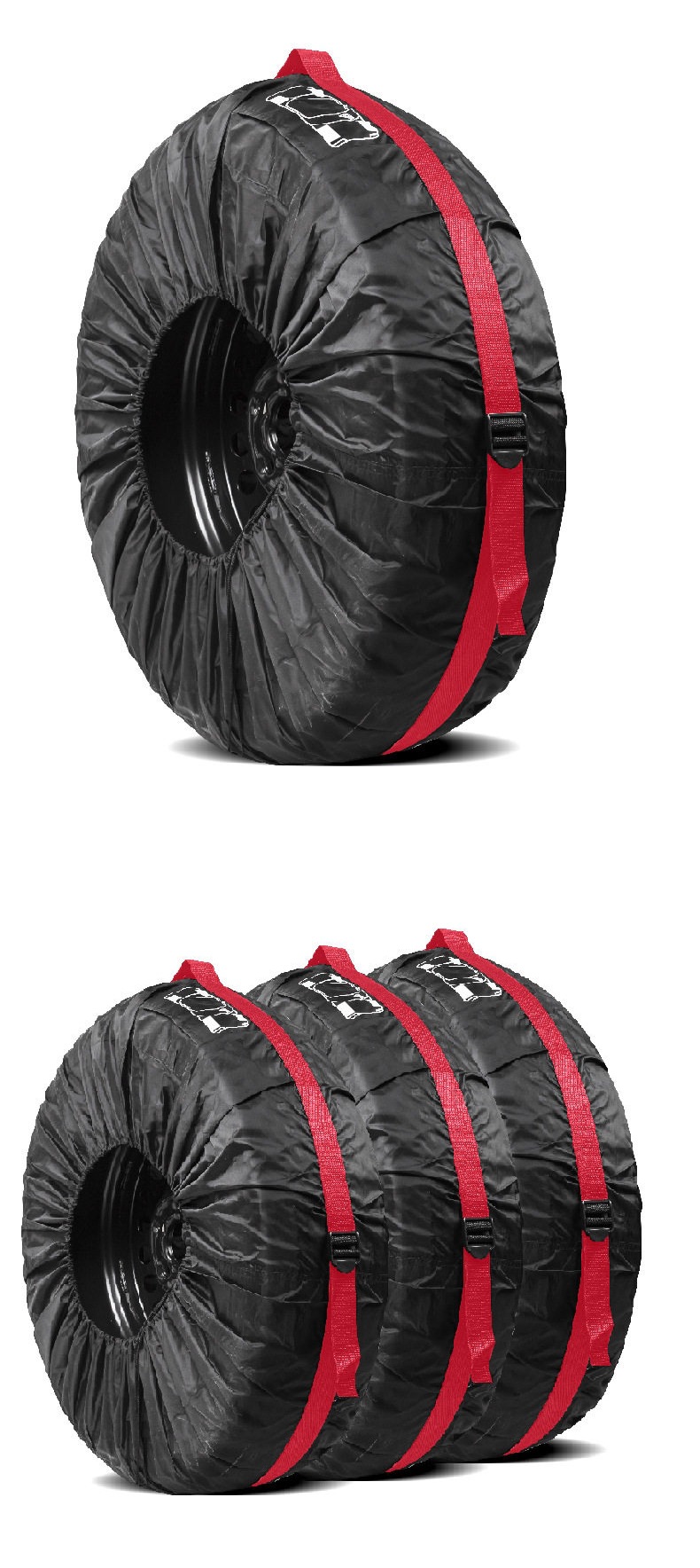 Car spare tire cover, full-cover tire cover, waterproof and dustproof Oxford cloth spare tire cover, snow tire cover, protective storage bag