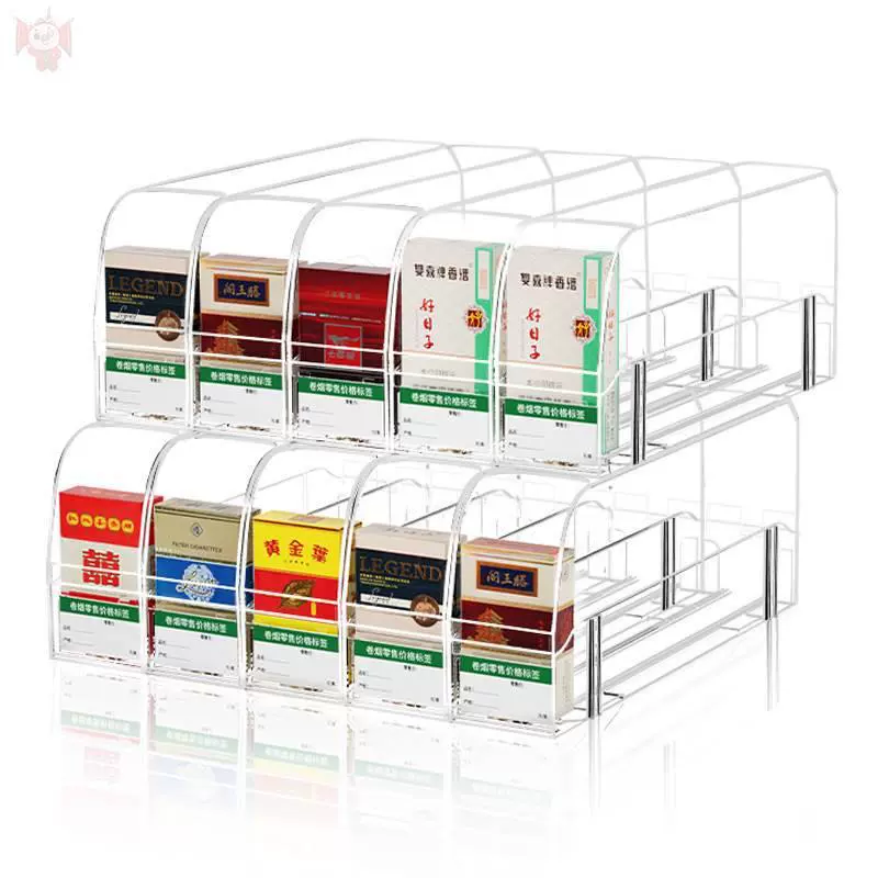 Medium propeller rack push-pull rack shelf push-in cigarette box cigarette rack ejector multi-layer cigarette supermarket display