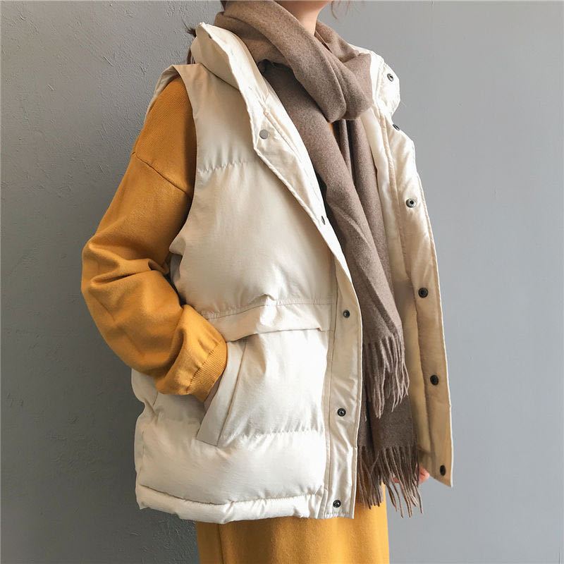 Chaleco Corto Holgado de Algodón con Plumón Estilo Coreano Otoño/Invierno 2025 para Mujer, Chaleco Versátil, Chaqueta Acolchada image 7