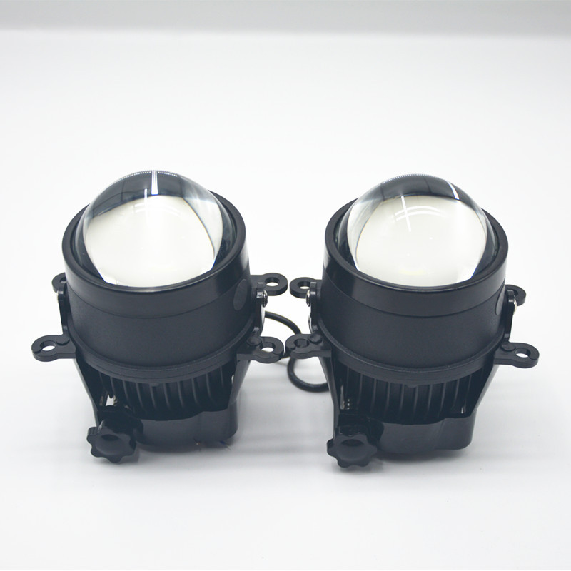 Lámpara de niebla LED 70W - 90W para automóviles Lámpara de niebla de doble color Lámpara de niebla a prueba de agua