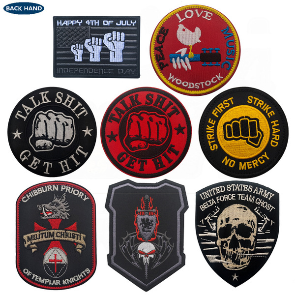 Talk Shit Get Hit Hit nonsense embroidery cloth stickers outdoor…