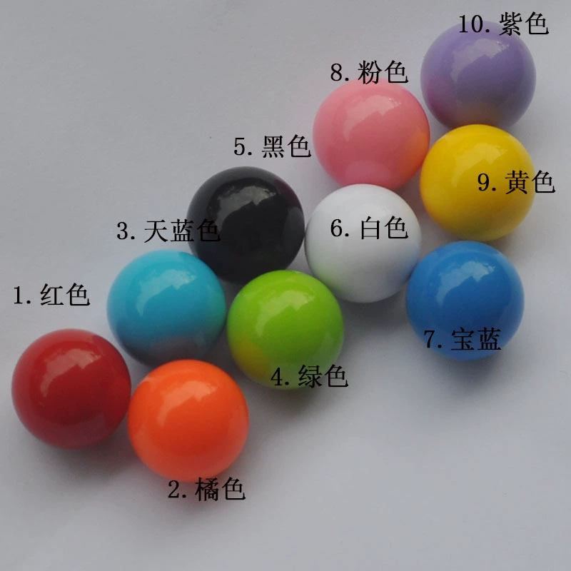 Mixed plastic round beads, stone inlay for teaching maths, 20mm