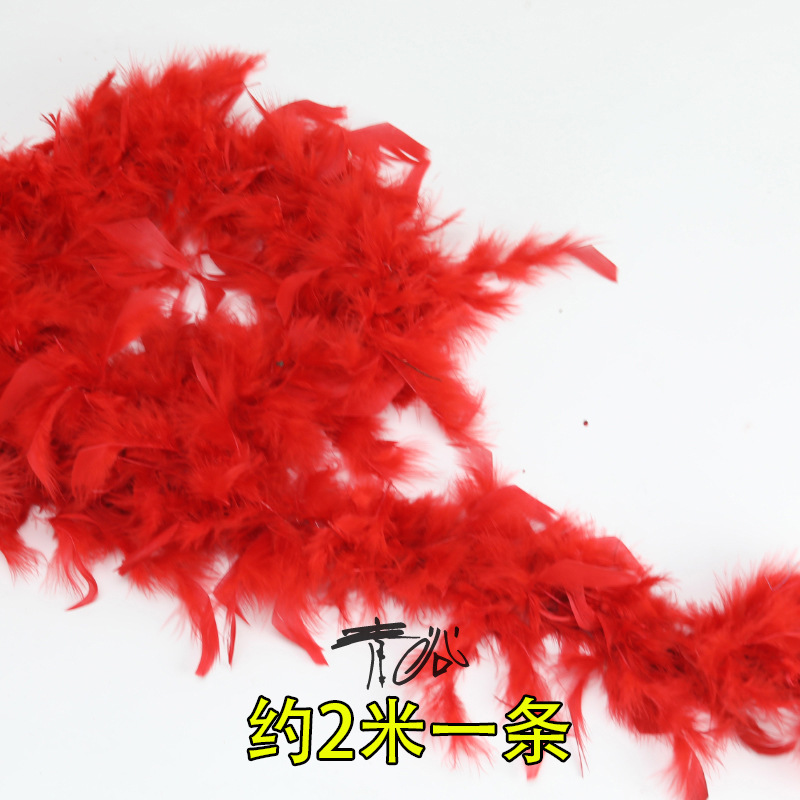 Fábrica directa pequeña serie de plumas rojas DIY accesorios accesorios de artesanía ropa accesorios escenario plumas