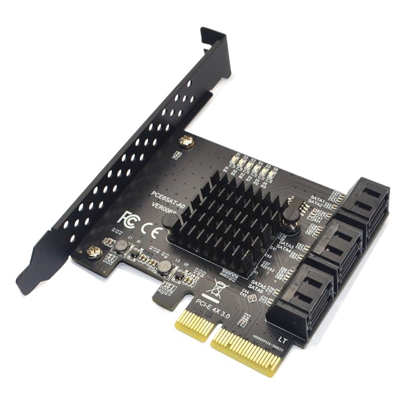 PCIE a 6 puertos 8 puertos 10 puertos SATA3.0 Disco Duro 6G tarjeta de expansión Xiangshuo ASM1166 PCI-E3.0 GEN3