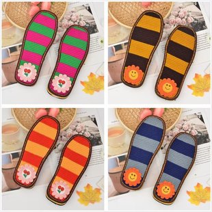 Children's Wool Sole Diy Wool Braided Embroidered Sole Hand-Braided Slippers Cotton Slippers