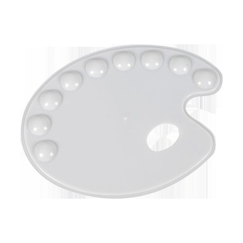 Large 6-hole children's color palette, made of high-quality plastic, easy and lightweight color mixing plate, guaranteed quality art supplies