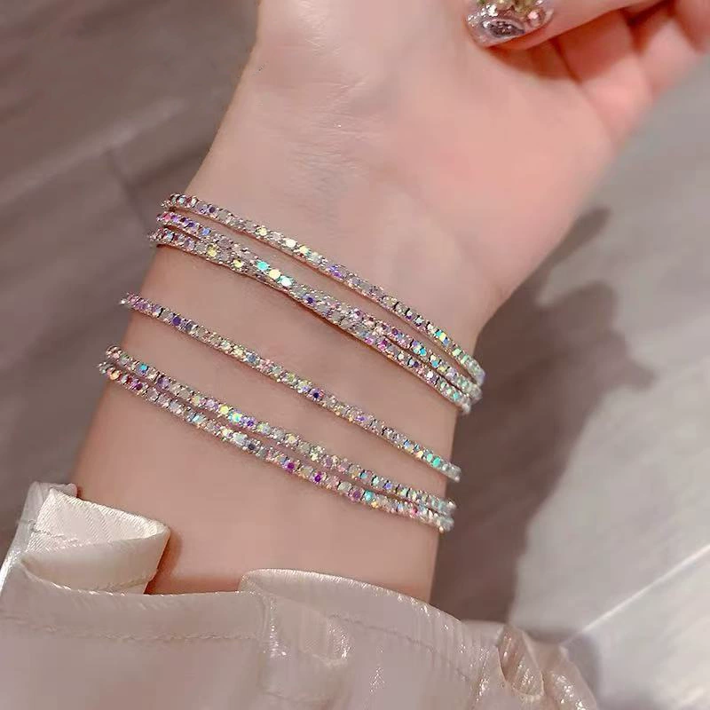Round Zircon Bracelet Beads, 925 Silver Sample, Simple Elegant Charm (Multiple Codes)