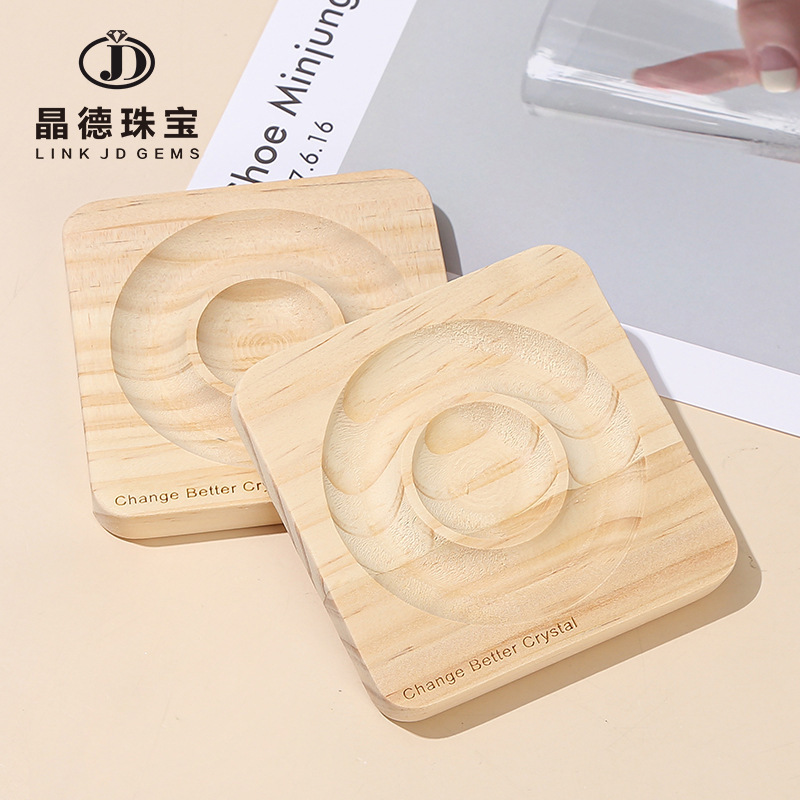 Hand string solid wood display plate hand circumference tray square swing display rack jewelry display storage plate wholesale